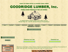 Tablet Screenshot of goodridgelumber.com